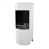 CACH Fires Montgomery Weiß, Offener Ethanol-Herd, Kaminoptik, H: 95 x Ø 45 cm, 4,5 Stunden Brenndauer, 1,9 kW