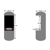 CACH Fires Montgomery Weiß, Offener Ethanol-Herd, Kaminoptik, H: 95 x Ø 45 cm, 4,5 Stunden Brenndauer, 1,9 kW