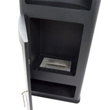 CACH Fires Boston freistehender Kamin, schwarz, Glastür, Bioethanol, 1,9 kW