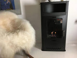CACH Fires Boston freistehender Kamin, schwarz, Glastür, Bioethanol, 1,9 kW