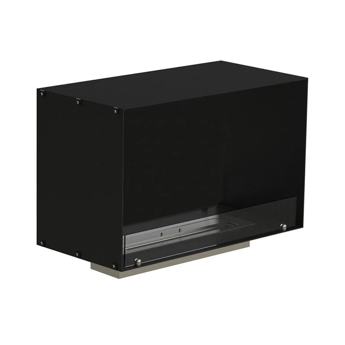 CACH Fires Foco One 800 Medium, Bioethanol-Kamin mit ferngesteuertem Brenner, Breite 80 cm, Flammen sichtbar von einer Seite, 3,2 kW