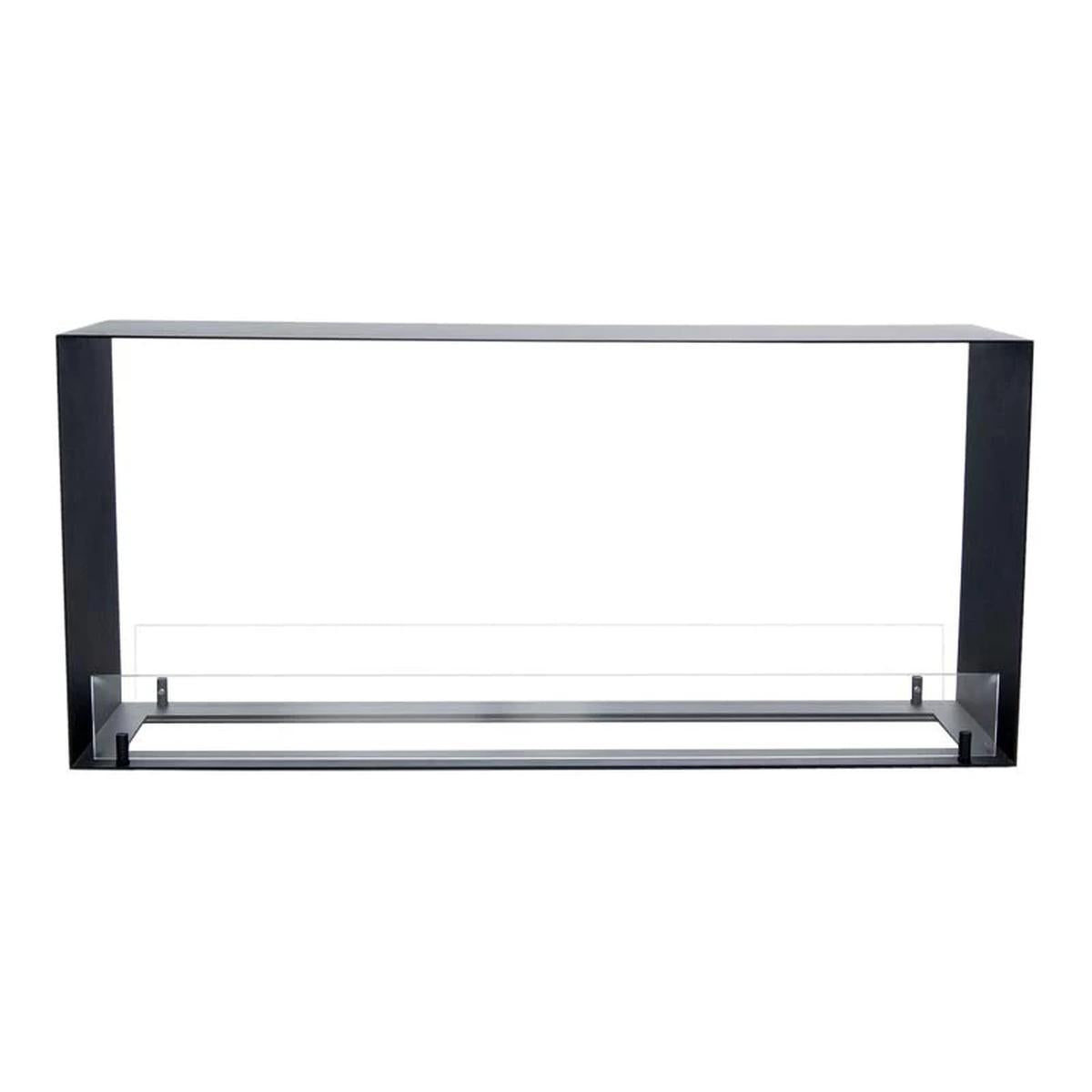 CACH Fires Foco Two 1100 Medium, Bioethanol-Kamin mit ferngesteuertem Brenner, 110 cm Breite, zweiseitige Flammenansicht, drei automatische Brennervarianten, 7 kW