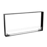 CACH Fires Foco Two 1000 Ultra Slim, schmaler Bioethanol-Kamin, Flammen von zwei Seiten, 80 cm Breite, bis zu 7 Stunden Brenndauer, 4 kW.