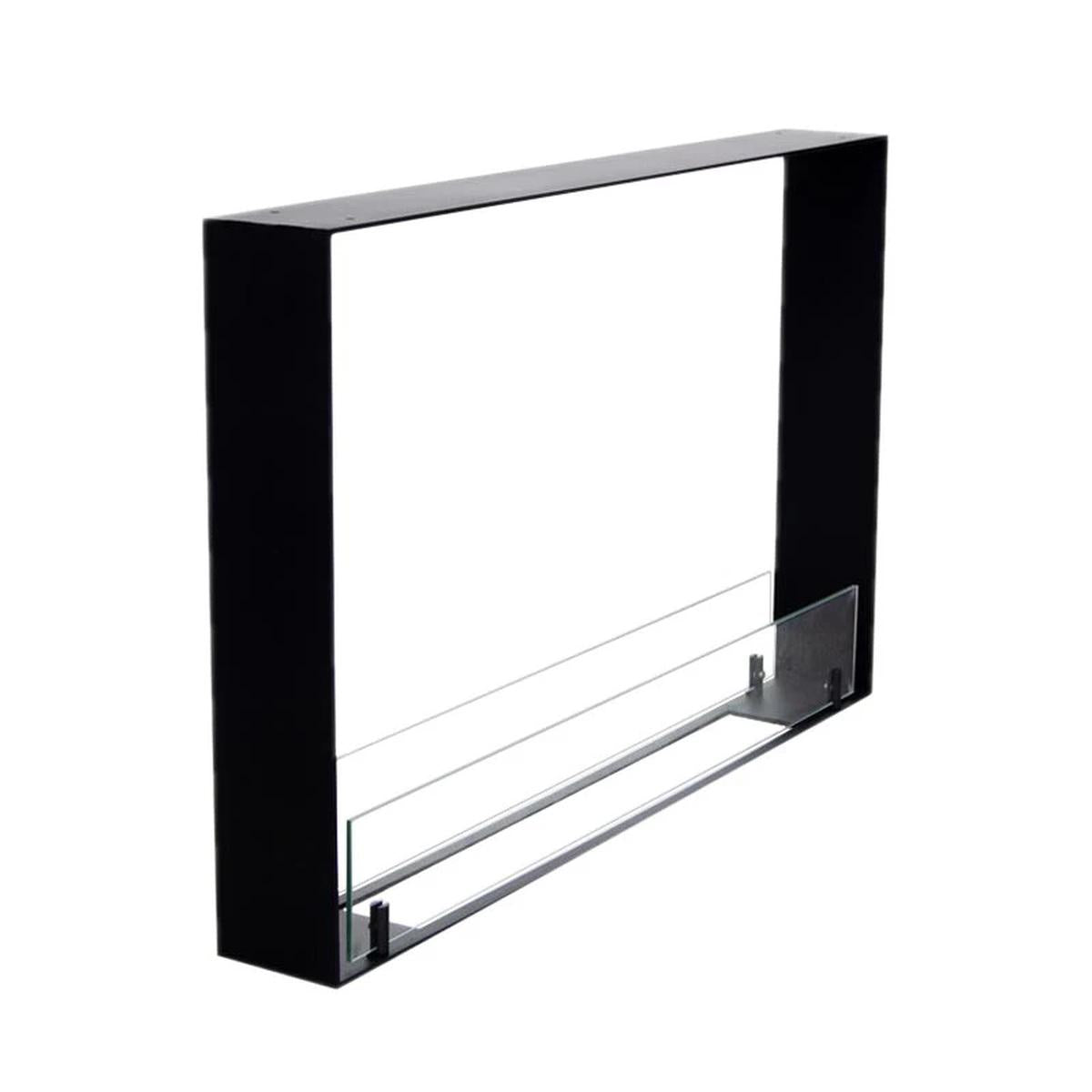 CACH Fires Foco Two 800 Ultra Slim, Bioethanol-Kamin, extra schlank, Flammen von zwei Seiten sichtbar, Breite 60 cm, bis zu 7 Stunden Brenndauer, 3 kW