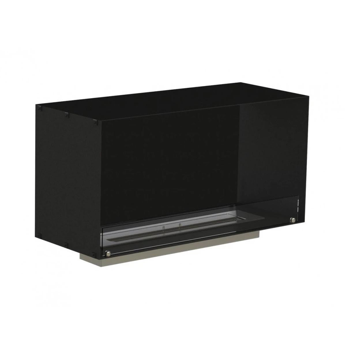 CACH Fires Foco One 1000, Bioethanol-Wandkamin mit eingebautem Brenner, einseitig, manueller oder automatischer Brenner, 4,4 kW.