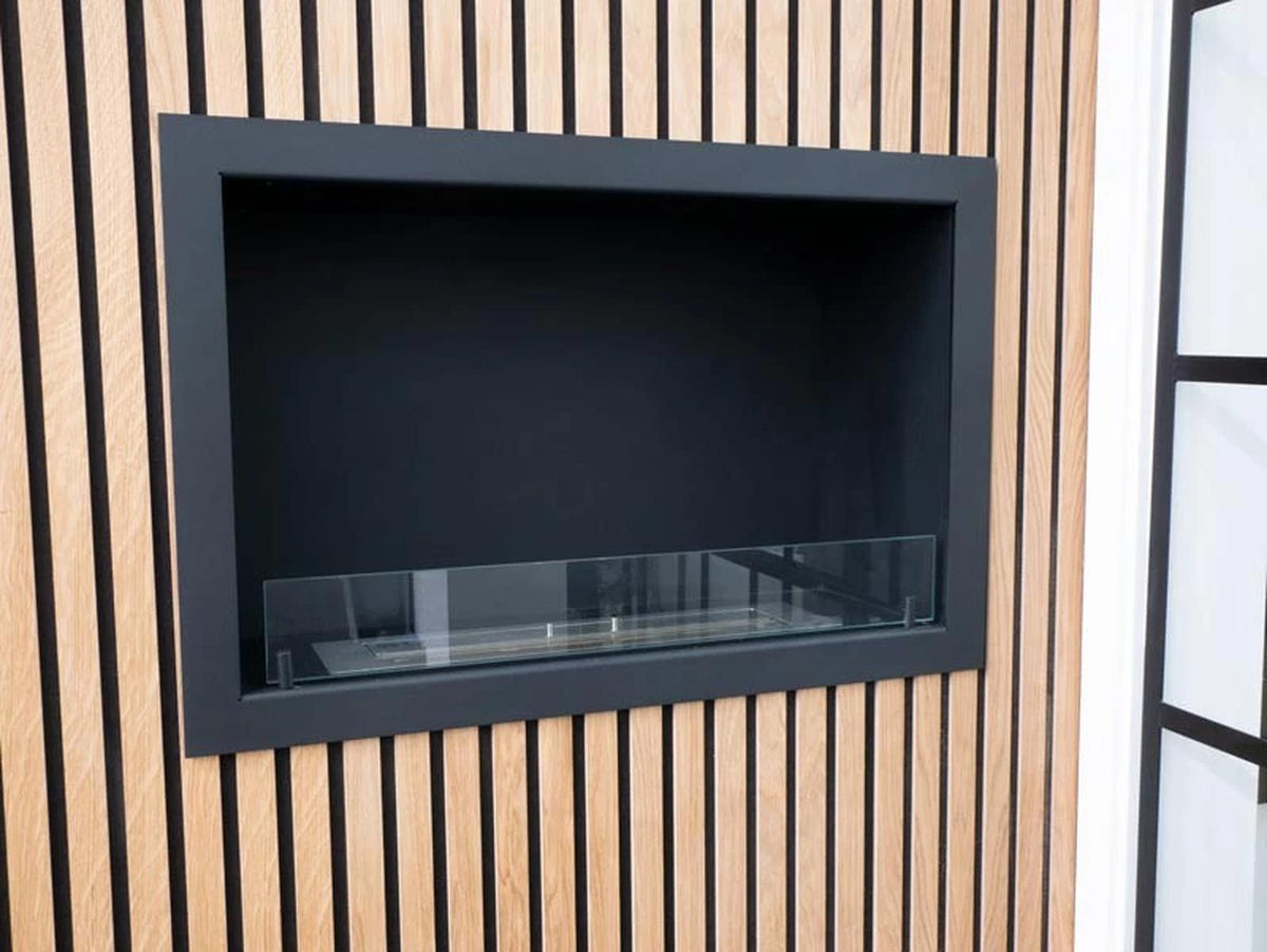 CACH Fires Foco One 800, Bioethanol-Kamin, einseitig offen, manueller oder automatischer Brenner, 3,2 kW