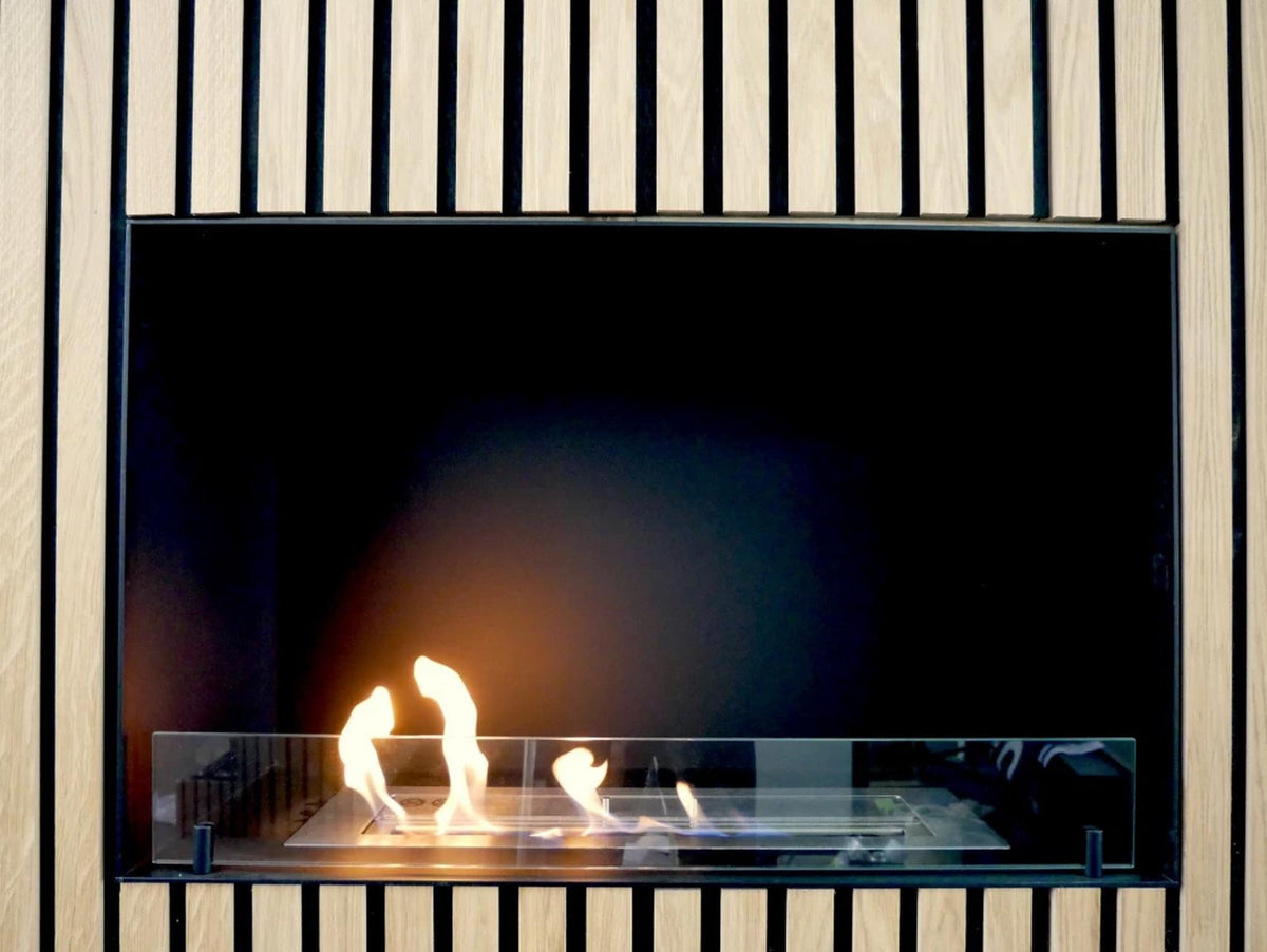 CACH Fires Foco One 800, Bioethanol-Kamin, einseitig offen, manueller oder automatischer Brenner, 3,2 kW