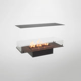 CACH Fires Foco Four 1000, Bioethanol-Wandkamin mit eingebautem Feuerraum, 4-seitig, wandmontiert, wahlweise manuelle oder automatische Brennkammer, 4,4 kW.