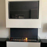 CACH Fires Foco Three 1200, dreiseitiger Bioethanol-Kamin, wandmontierte Installation, manueller oder automatischer Brenner, 6,2 kW
