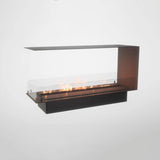 CACH Fires Foco Raumteiler 1200, Bioethanol-Kamin, dreiseitig, Raumteiler, automatischer und manueller Brenner, 6,2 kW.