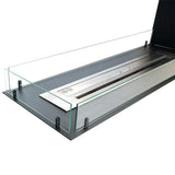 CACH Fires Foco Raumteiler 1200, Bioethanol-Kamin, dreiseitig, Raumteiler, automatischer und manueller Brenner, 6,2 kW.