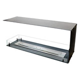 CACH Fires Foco Raumteiler 1200, Bioethanol-Kamin, dreiseitig, Raumteiler, automatischer und manueller Brenner, 6,2 kW.