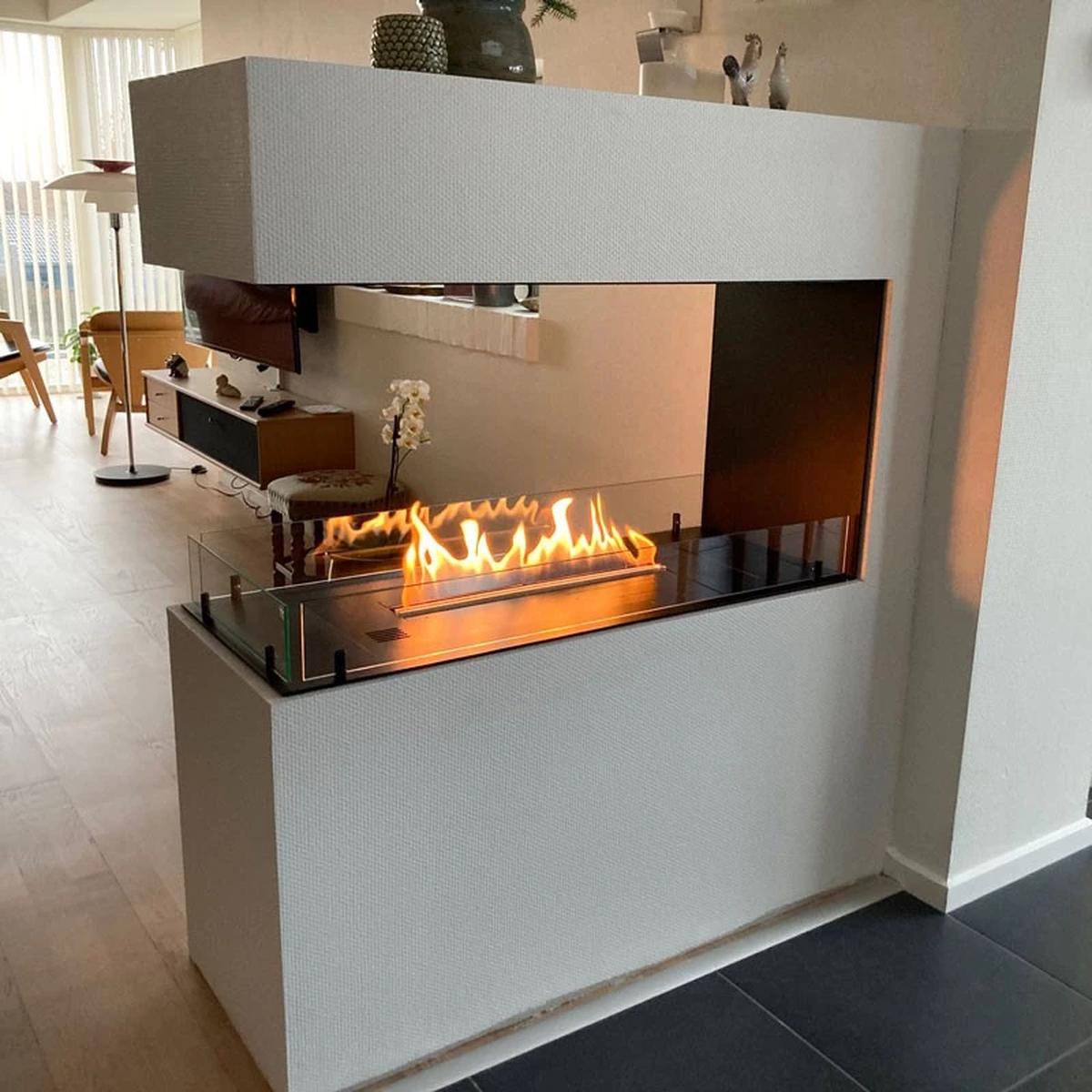 CACH Fires Foco Raumteiler 1000, Raumteiler Bioethanol Kamin, 4,4 kW, manueller oder automatischer Brenner, verschiedene Versionen verfügbar