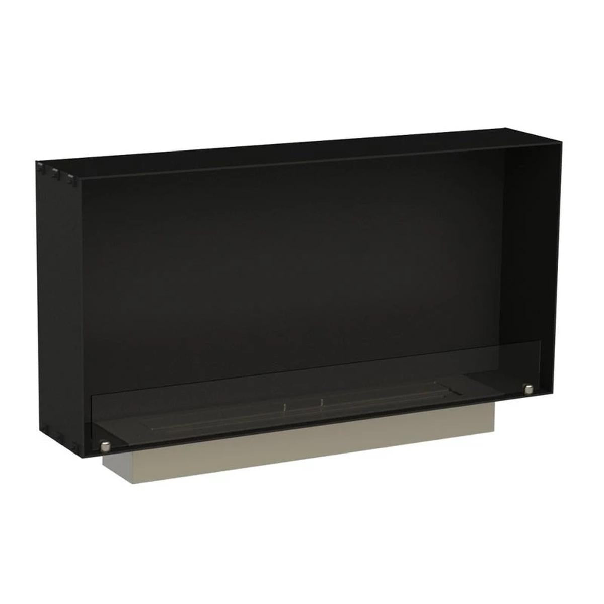 CACH Fires Foco One 1000 Slim, eingebauter Kamin für die Wand, Flammen sichtbar von einer Seite, 20 cm Breite, 4,4 kW.