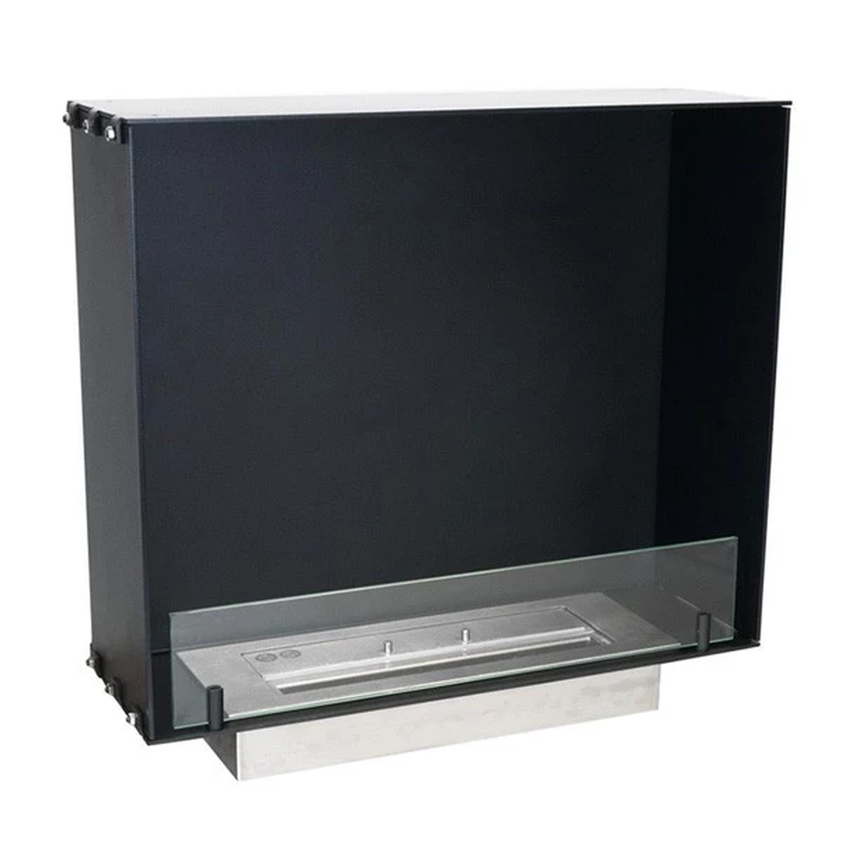 CACH Fires Foco One 600 Slim, eingebauter Kamin für die Wand, 20 cm Breite, Flammen nur von einer Seite sichtbar, 2,3 kW.