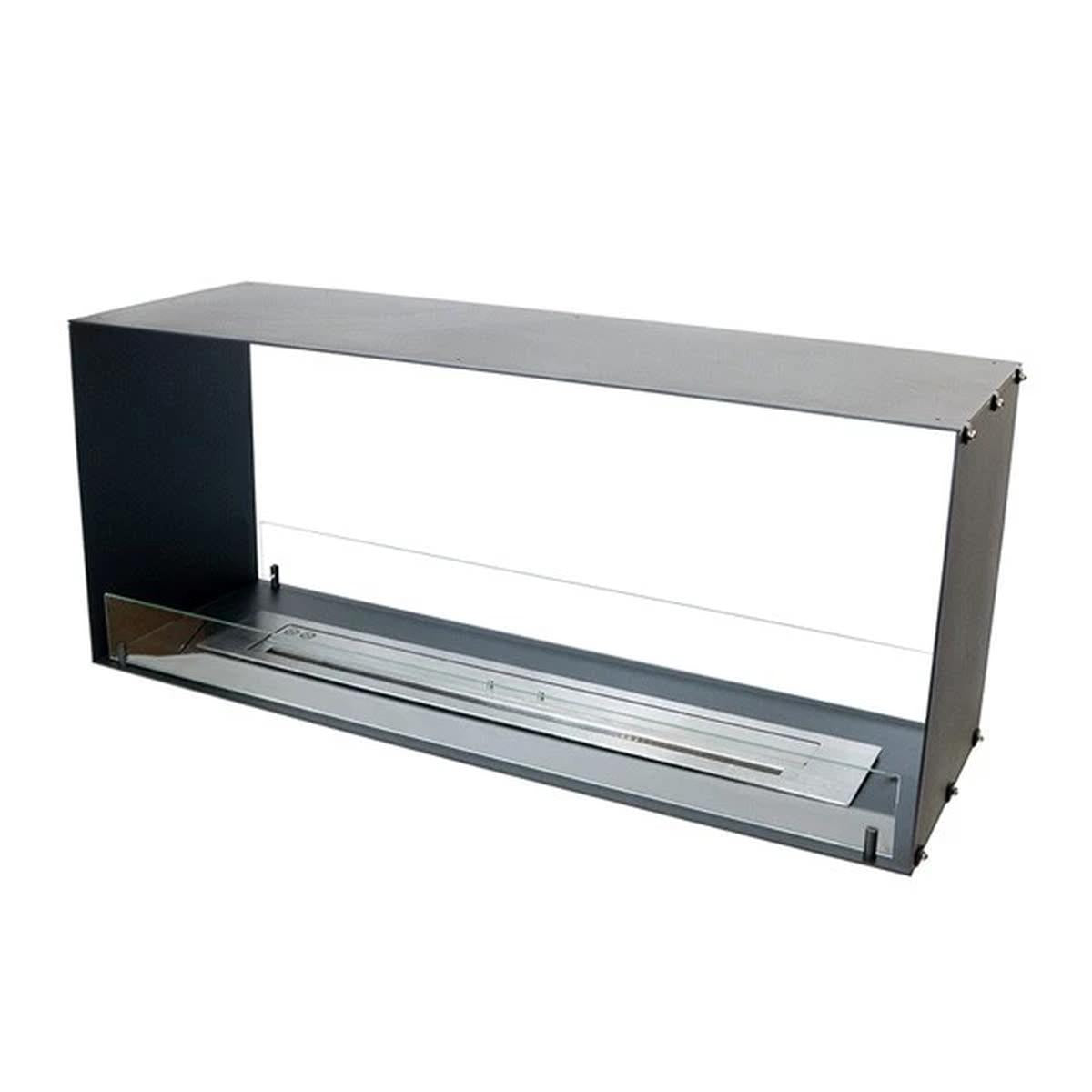 CACH Fires Foco Two 1200, doppelseitiger Bioethanol-Wandkamin, manueller oder automatischer Brenner, 6,2 kW