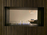 CACH Fires Foco Two 1000, zweiseitiger Tunnel-Ethanol-Kamin, 4,4 kW, automatischer oder manueller Brenner, verschiedene Optionen verfügbar