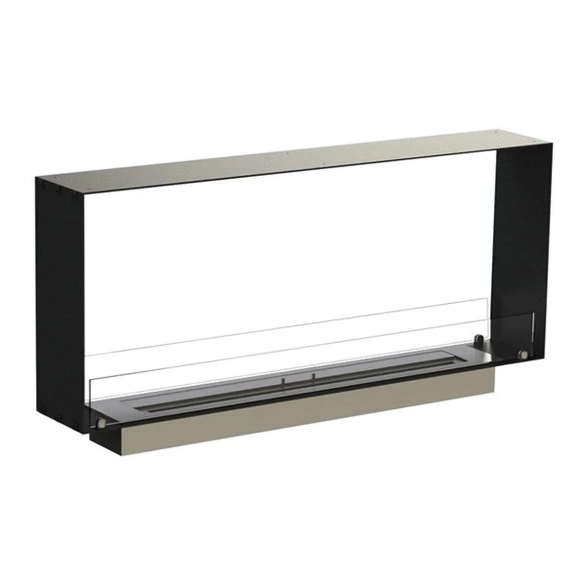 CACH Fires Foco Two 1200 Slim, schmaler Tunnelkamin, Breite 20 cm, geeignet für schmale Wände, 6,5 kW