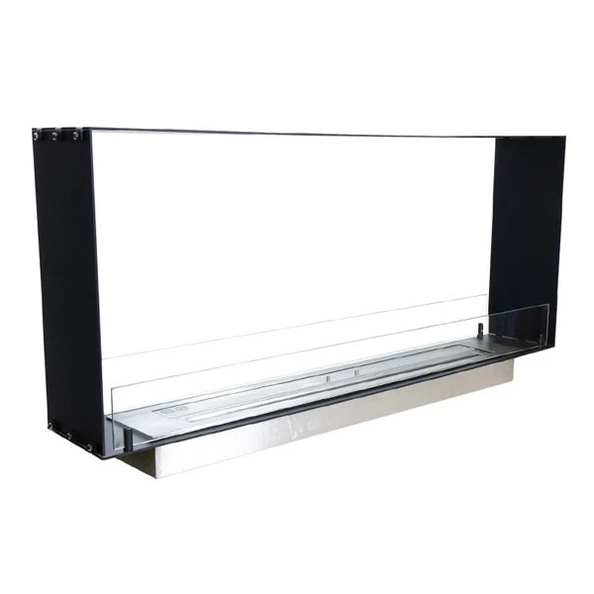 CACH Fires Foco Two 1200 Slim, schmaler Tunnelkamin, Breite 20 cm, geeignet für schmale Wände, 6,5 kW