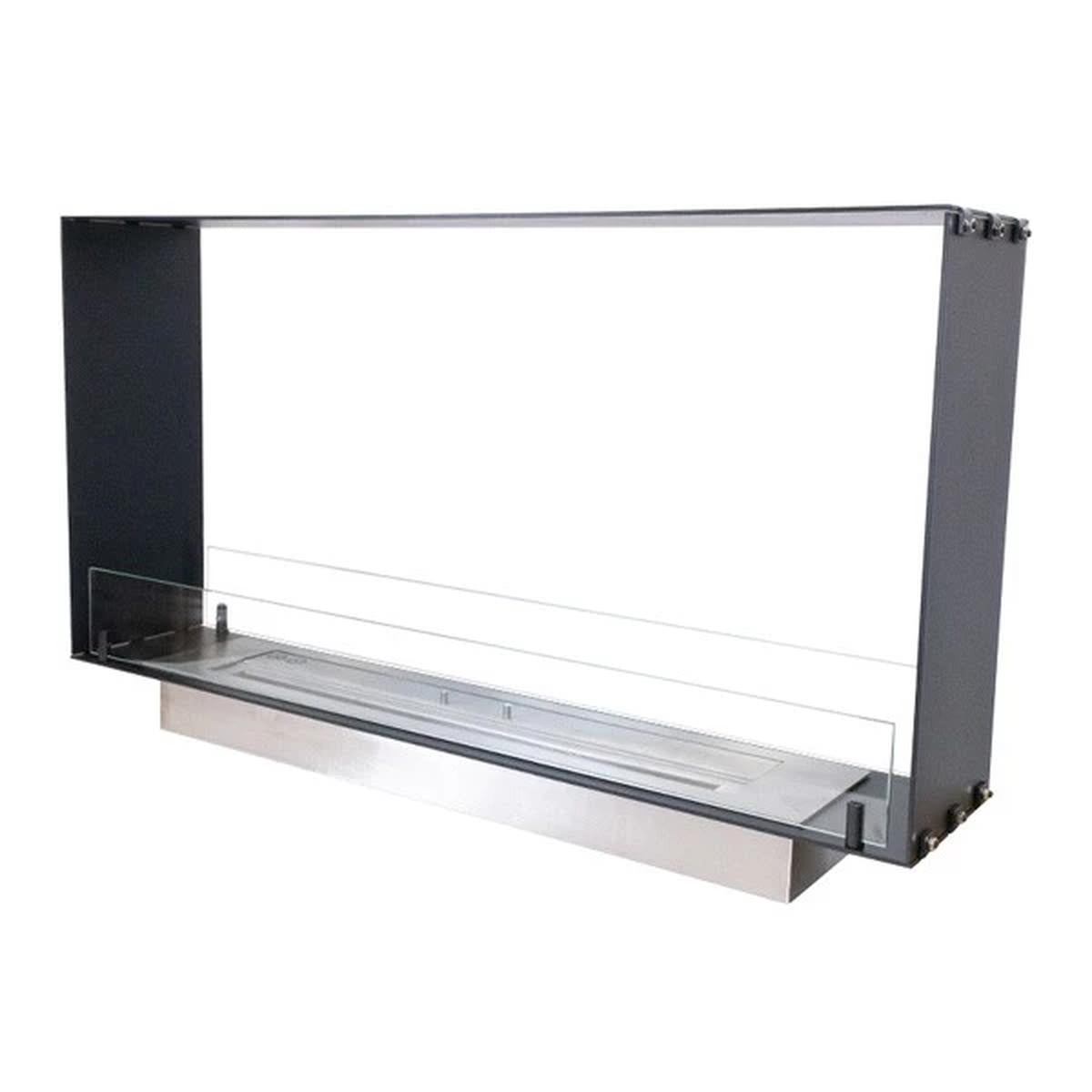 CACH Fires FOCO Slim 1000 eingebauter Kamin, schmale Wände, Breite 20 cm, für eine gemütliche Atmosphäre, 4,5 kW.
