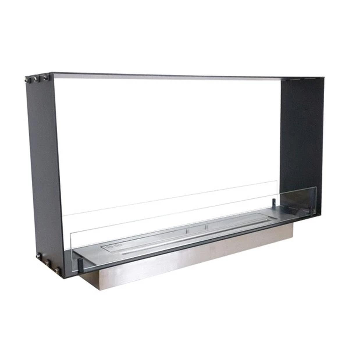 CACH Fires FOCO Slim 1000 eingebauter Kamin, schmale Wände, Breite 20 cm, für eine gemütliche Atmosphäre, 4,5 kW.