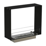 CACH Fires Foco Two 600 Slim, schmaler Tunnelkamin, 20 cm Breite, Bioethanol, geeignet für schmale Wände, 2,2 kW.