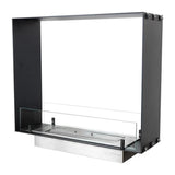 CACH Fires Foco Two 600 Slim, schmaler Tunnelkamin, 20 cm Breite, Bioethanol, geeignet für schmale Wände, 2,2 kW.