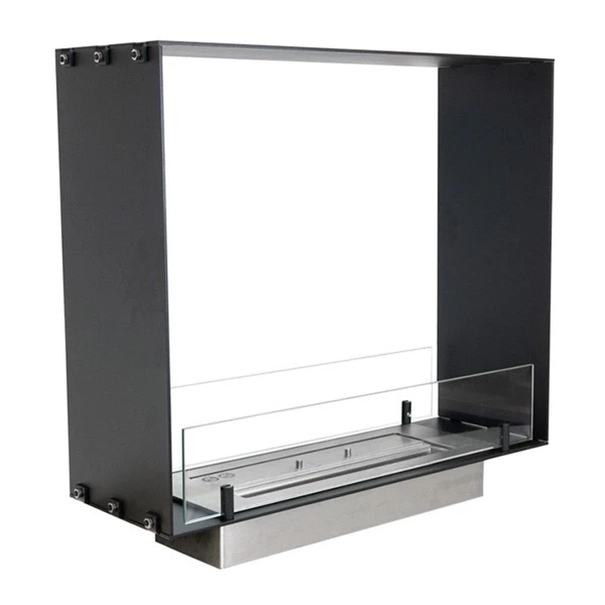 CACH Fires Foco Two 600 Slim, schmaler Tunnelkamin, 20 cm Breite, Bioethanol, geeignet für schmale Wände, 2,2 kW.