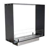 CACH Fires Foco Two 600 Slim, schmaler Tunnelkamin, 20 cm Breite, Bioethanol, geeignet für schmale Wände, 2,2 kW.