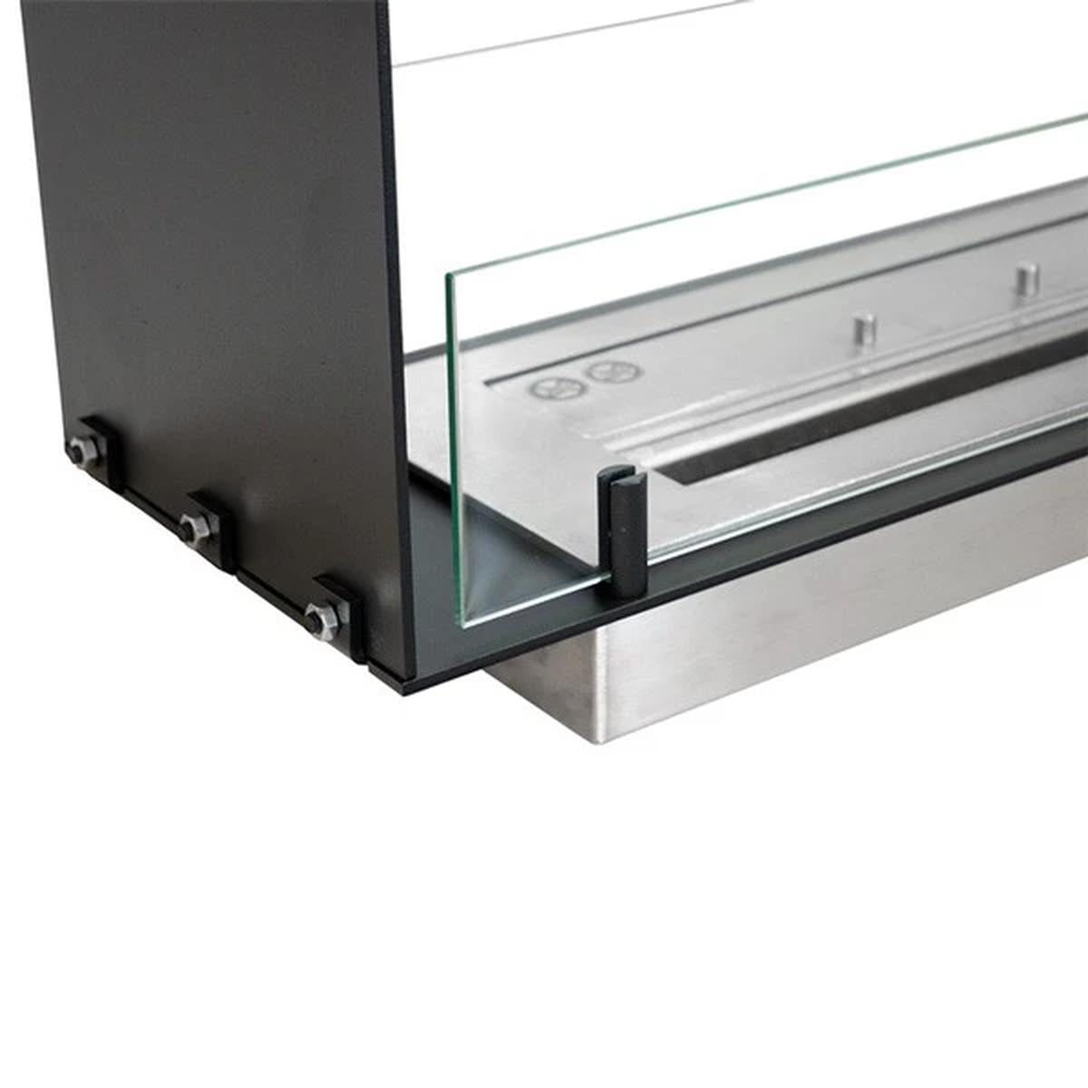CACH Fires Foco Two 600 Slim, schmaler Tunnelkamin, 20 cm Breite, Bioethanol, geeignet für schmale Wände, 2,2 kW.