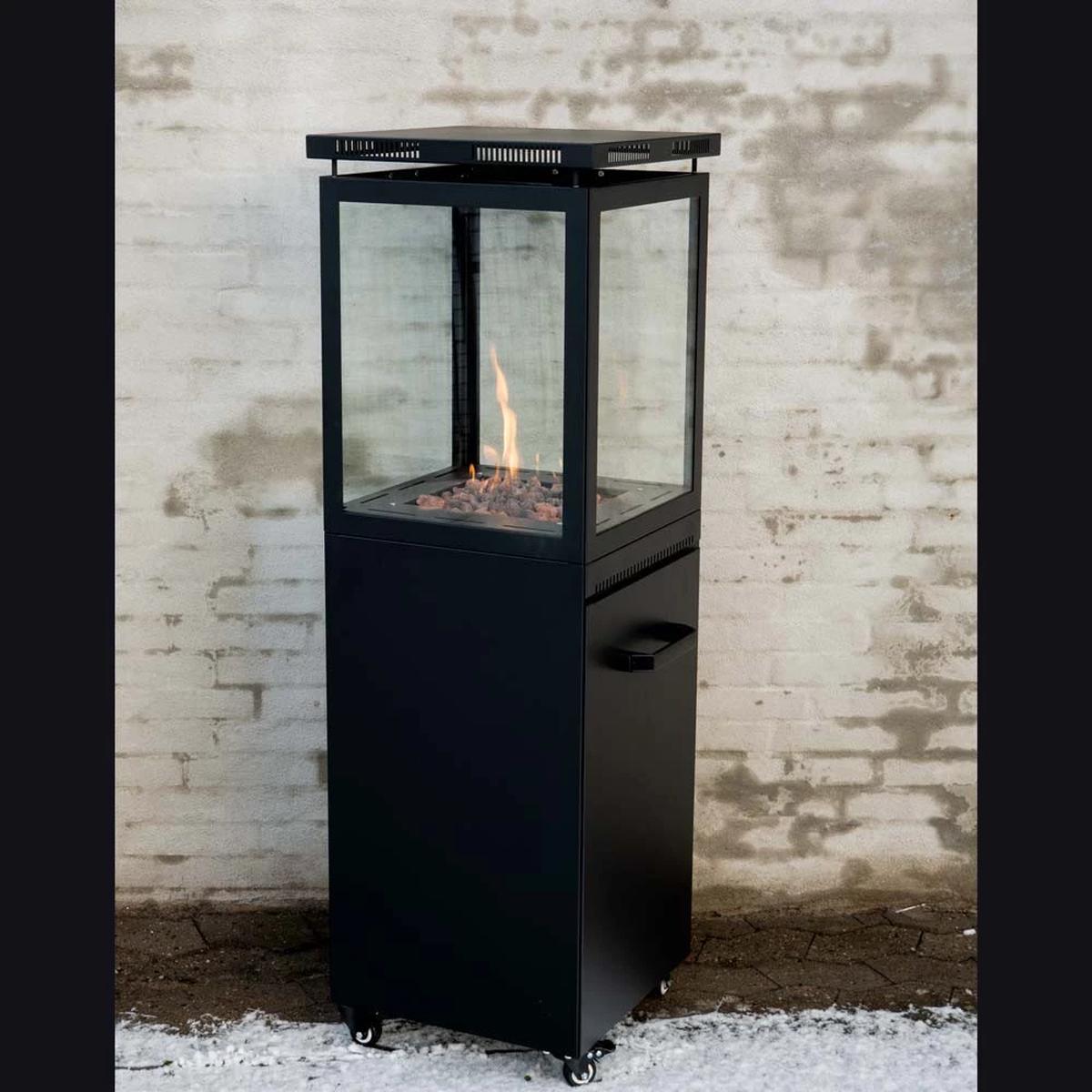 CACH Fires Muztag Murcia Terrassenheizung, freistehend, schwarz, gasbetrieben, 7,3 kW
