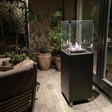 CACH Fires Muztag Malaga Terrassenheizung, freistehender Gasofen, 7,3 kW, für gemütliche Wärme auf Ihrer Terrasse.