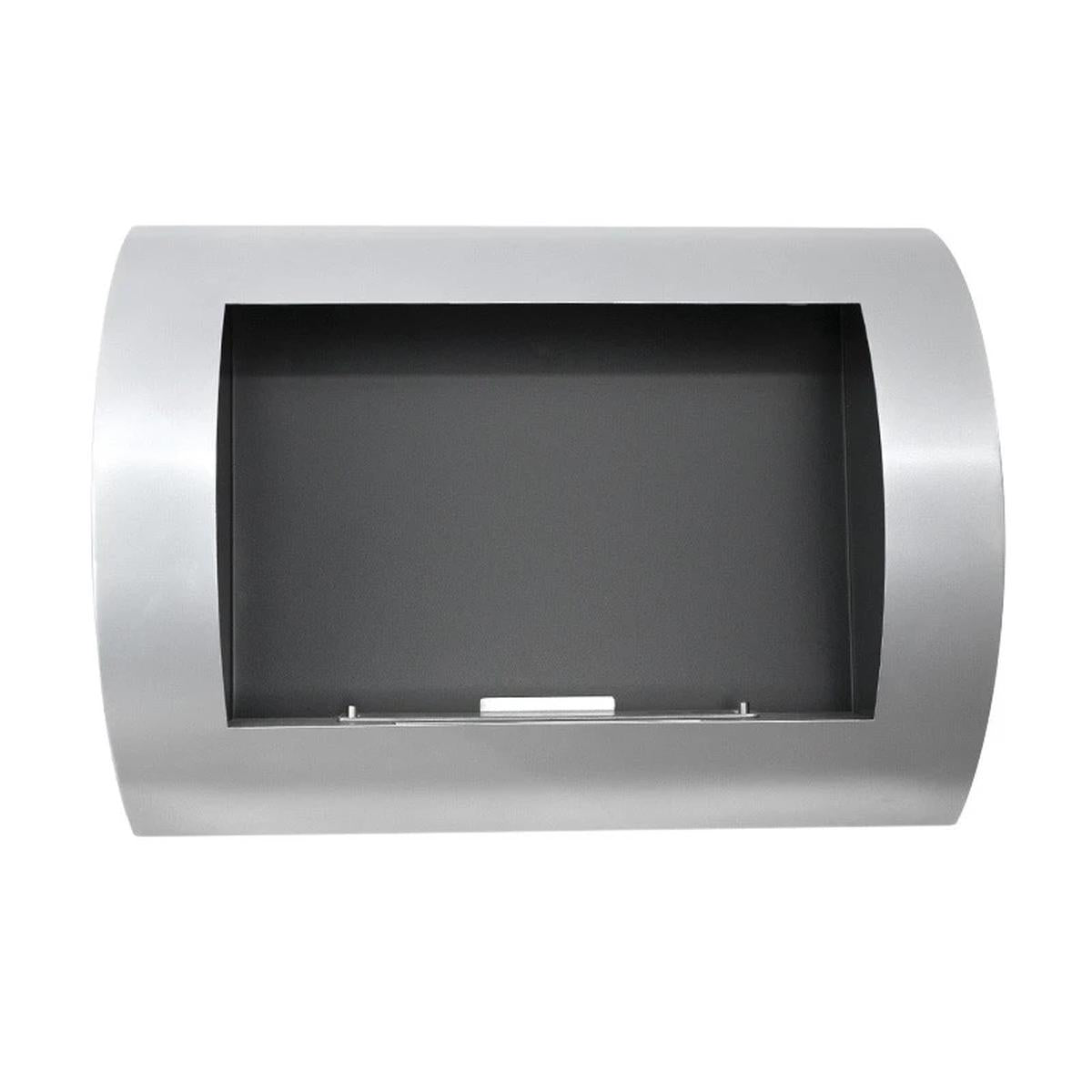 CACH Fires Ozean Bio-Wandkamin, Edelstahl, H: 45 cm x L: 60 cm x B: 13,4 cm, 0,7 l Bioethanol, Brenndauer ca. 1,5-2,5 Stunden, 1,75 kW.