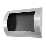 CACH Fires Ozean Bio-Wandkamin, Edelstahl, H: 45 cm x L: 60 cm x B: 13,4 cm, 0,7 l Bioethanol, Brenndauer ca. 1,5-2,5 Stunden, 1,75 kW.