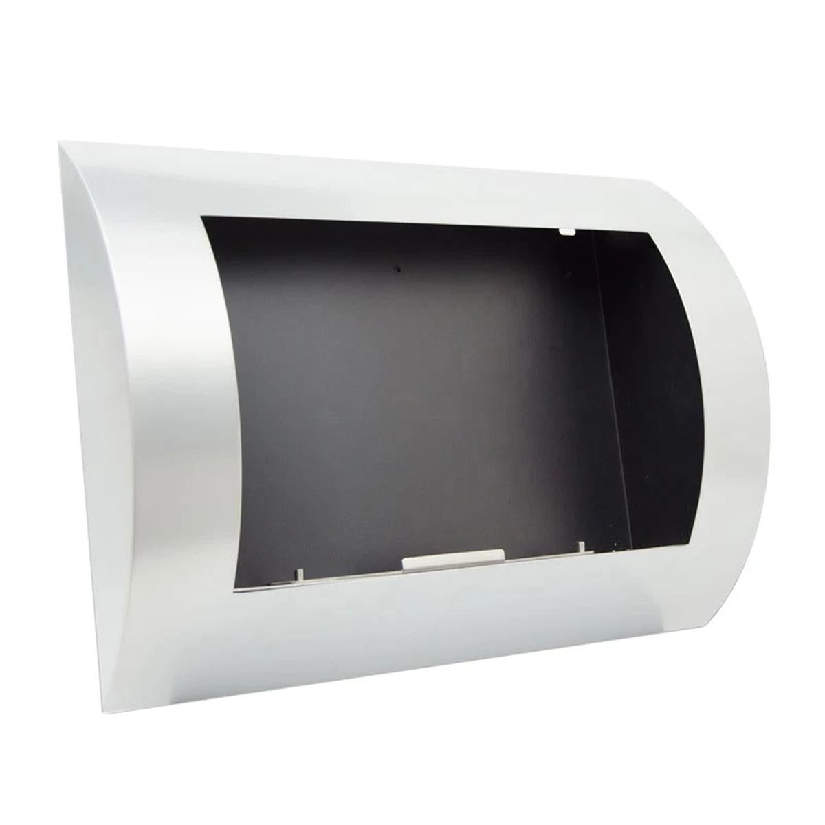 CACH Fires Ozean Bio-Wandkamin, Edelstahl, H: 45 cm x L: 60 cm x B: 13,4 cm, 0,7 l Bioethanol, Brenndauer ca. 1,5-2,5 Stunden, 1,75 kW.