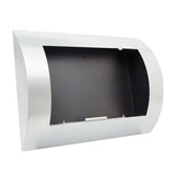 CACH Fires Ozean Bio-Wandkamin, Edelstahl, H: 45 cm x L: 60 cm x B: 13,4 cm, 0,7 l Bioethanol, Brenndauer ca. 1,5-2,5 Stunden, 1,75 kW.