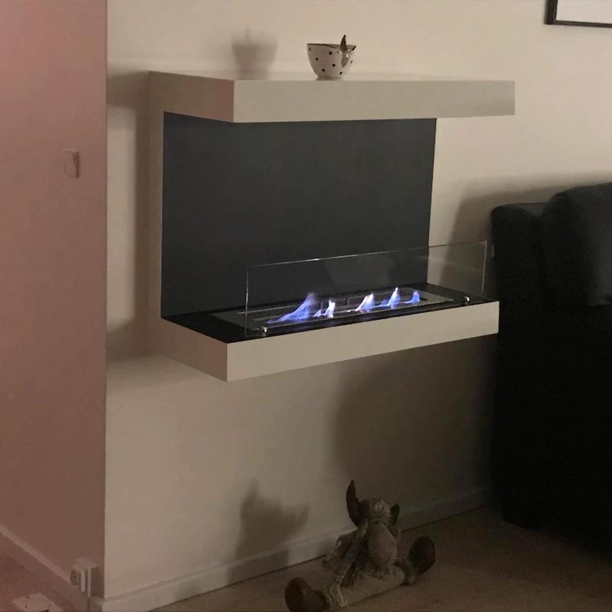 CACH Fires Dakota Wandkamin, Stahl, 3,5 Liter Brenner, 7,5 Stunden Brenndauer, 3,3 kW, in verschiedenen Farben: je nach Farbvariante.