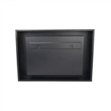 CACH Fires Nebraska Ethanol Wandkamin, Schwarz, 78 cm Breite, Bioethanol, 1,5 kW