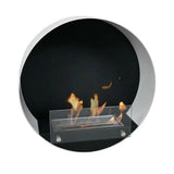 CACH Fires Delaware Ethanol-Wandkamin, Weiß, Durchmesser 60 cm, Brenndauer bis zu 6 Stunden, 2 kW