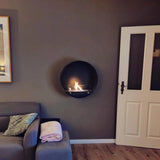 CACH Fires Delaware Ethanol-Wandkamin, runde Form, H: 60 cm x B: 60 cm x T: 20 cm, gemütliche Atmosphäre, verschiedene Farben erhältlich, 2 kW.
