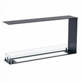 CACH Fires Foco Raumteiler 1000 Slim, Schwarz, 100x50x20 cm, Bioethanol-Brenner, 7,5 Stunden Brenndauer
