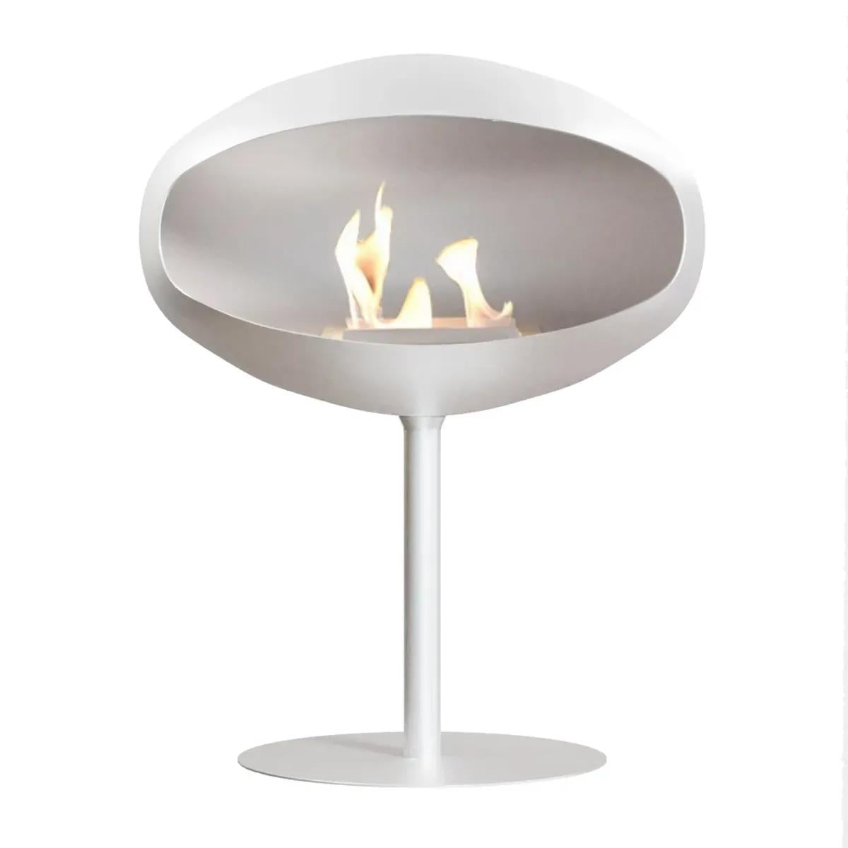 CACH Fires Cocoon Aeris, Bioethanol-Kamin in Weiß, Deckenkamin, Leistung: 3 kW, elegantes und modernes Design