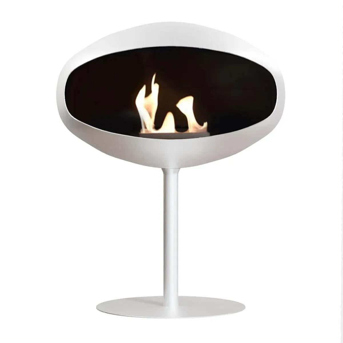 CACH Fires Cocoon Aeris, Bioethanol-Kamin in Weiß, Deckenkamin, Leistung: 3 kW, elegantes und modernes Design