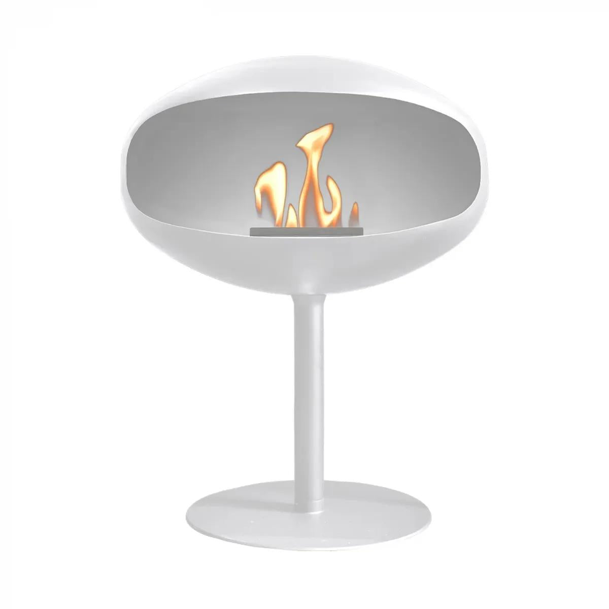 CACH Fires Cocoon Aeris, Bioethanol-Kamin in Weiß, Deckenkamin, Leistung: 3 kW, elegantes und modernes Design