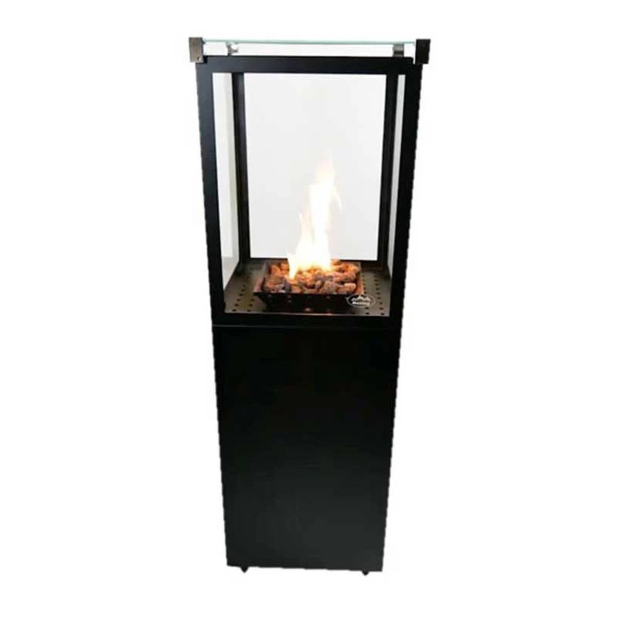 CACH Fires Muztag Marbella, Schwarz, 7,3 kW, Flaschengas betriebener Außen-Gaskamin
