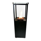 CACH Fires Muztag Marbella, Schwarz, 7,3 kW, Flaschengas betriebener Außen-Gaskamin