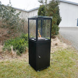 CACH Fires Muztag Marbella, Schwarz, 7,3 kW, Flaschengas betriebener Außen-Gaskamin