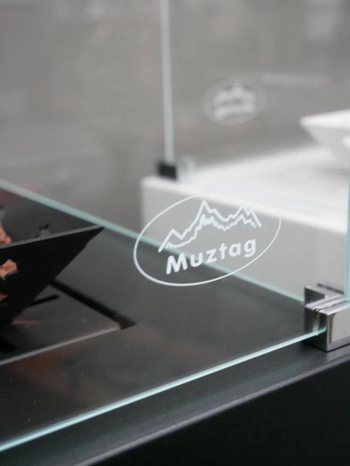 CACH Fires Muztag Malaga Ersatzglas, Transparent, Maße: Geeignet für Malaga Terrassenheizung, hitzebeständiges Glas, 1 Stück