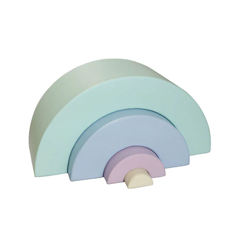 IGLU 4 XL Montessori Softbausteine – Regenbogen Set, Schaumstoffbausteine Pädagogisches Spielzeug für Kinder