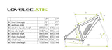LOVELEC Atik Schwarz grün E-Bike 17 Zoll Rahmen 29 Zoll Reifen 90km 25km/h Akku mit Scheibenbremse